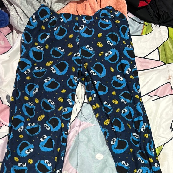 Blue Cookie Monster Men’s Pajamas - Picture 1 of 4